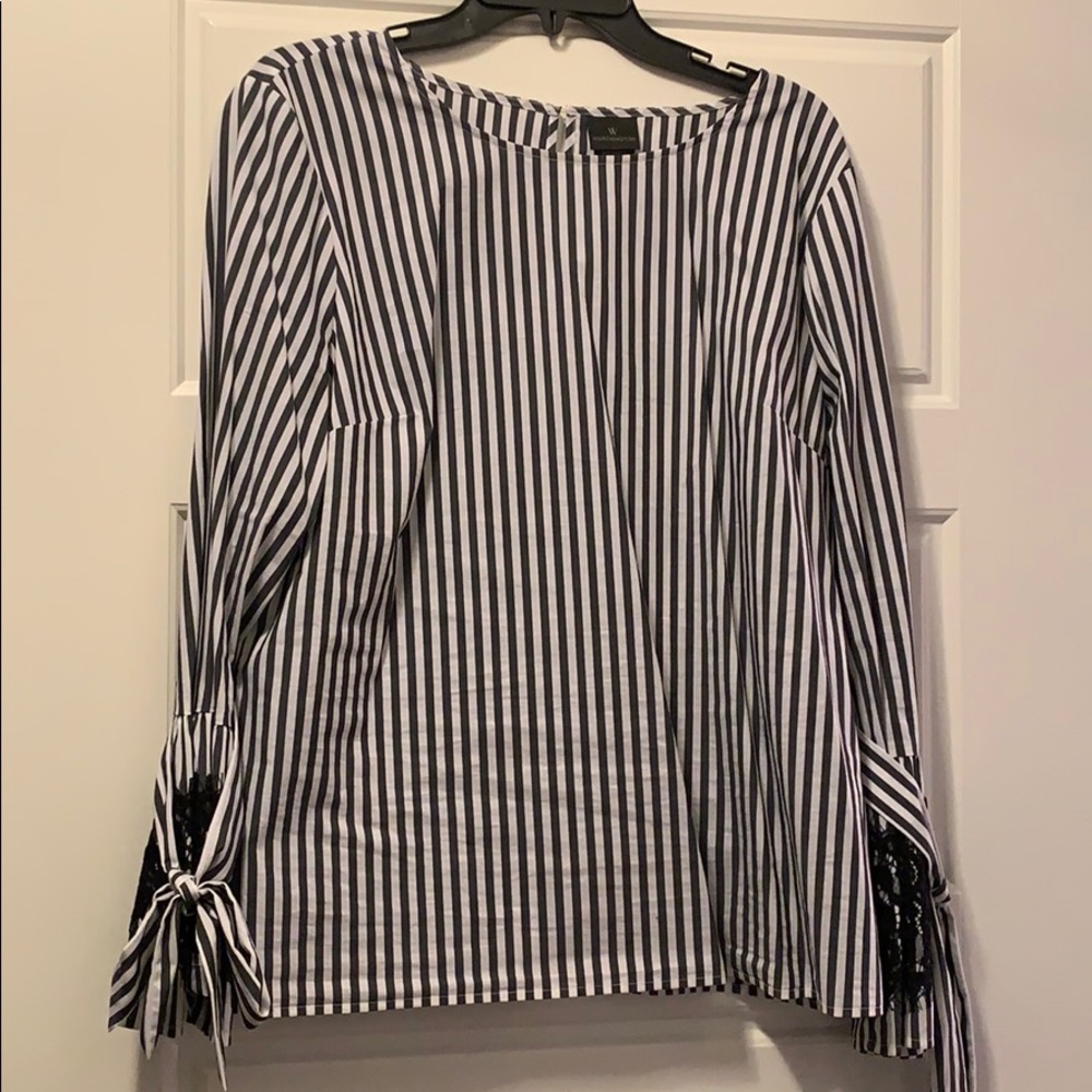 Striped Long Sleeve Blouse